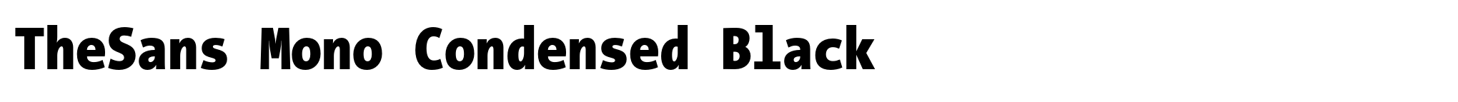 TheSans Mono Condensed Black image